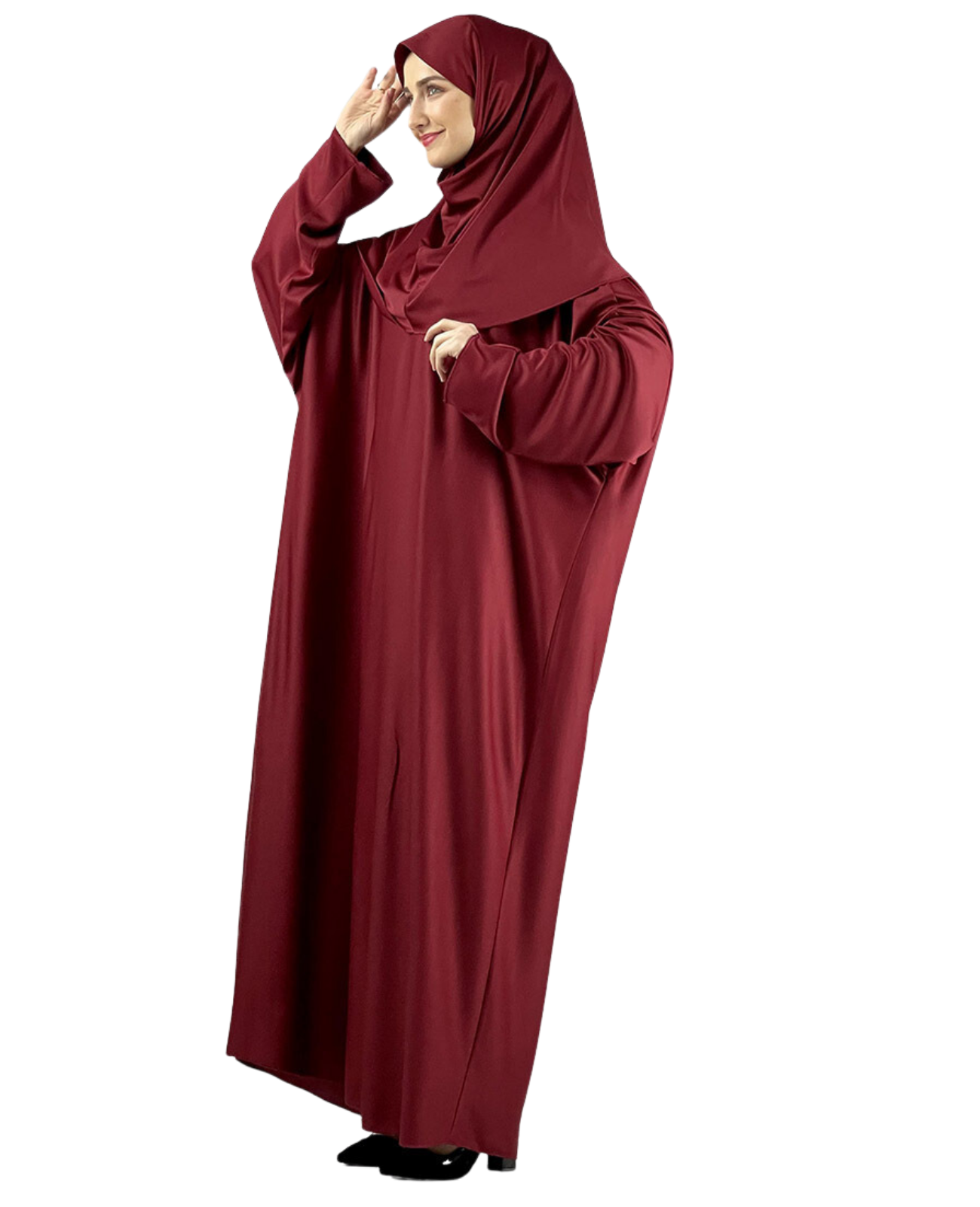 Women Prayers Clothes with Hijab Muslim Outfits Long Robe Abaya Turkish Islamic Dresses Dubai Kaftan with Rosary