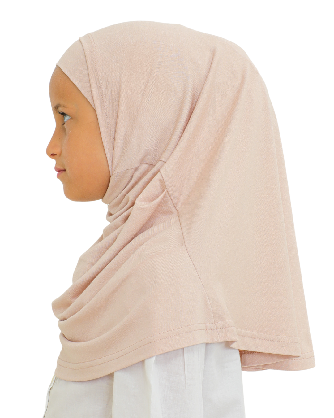 Easy To Wear Hijab For Girls Muslim Scarf for Kids - Pink