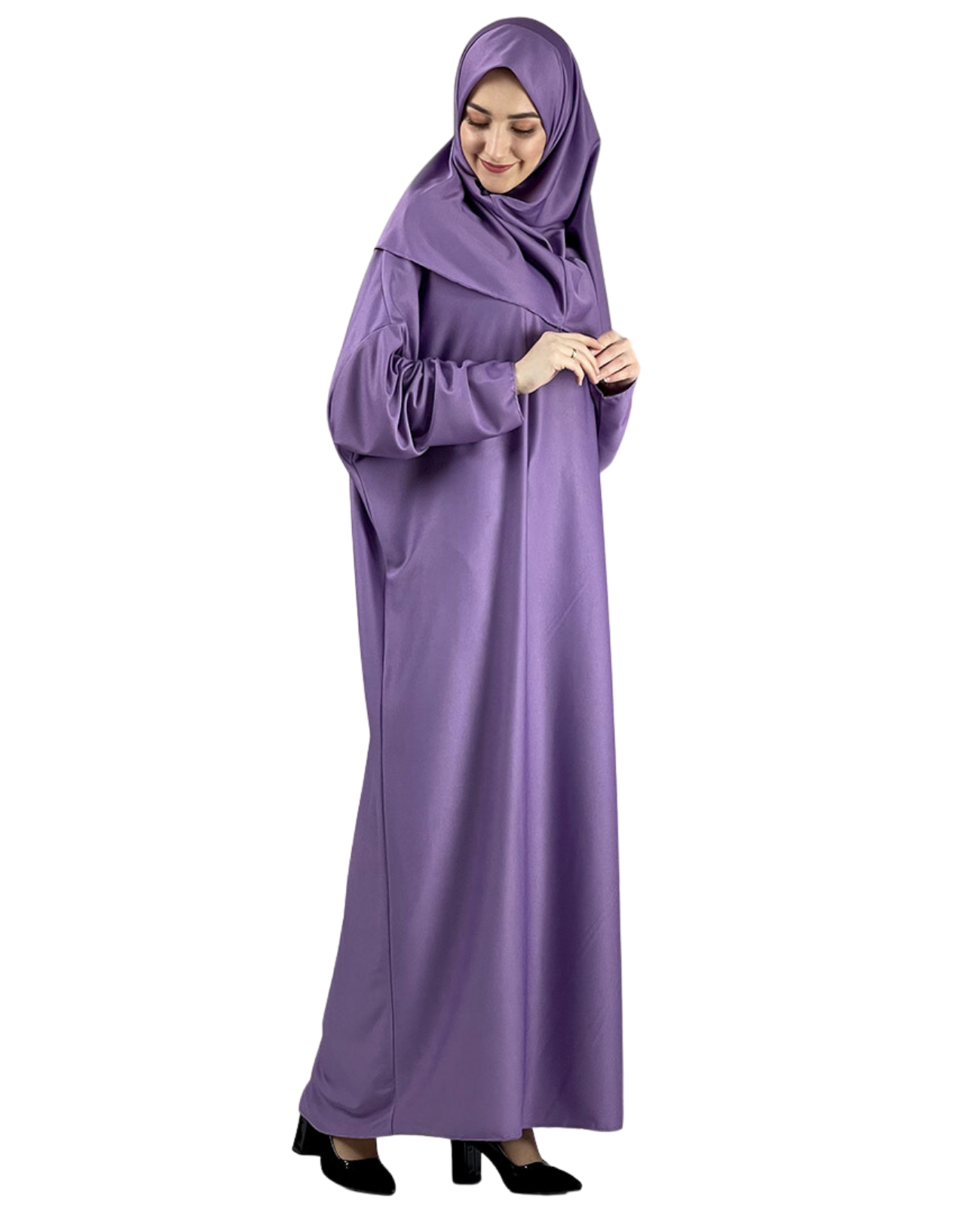 Women Prayers Clothes with Hijab Muslim Outfits Long Robe Abaya Turkish Islamic Dresses Dubai Kaftan with Rosary