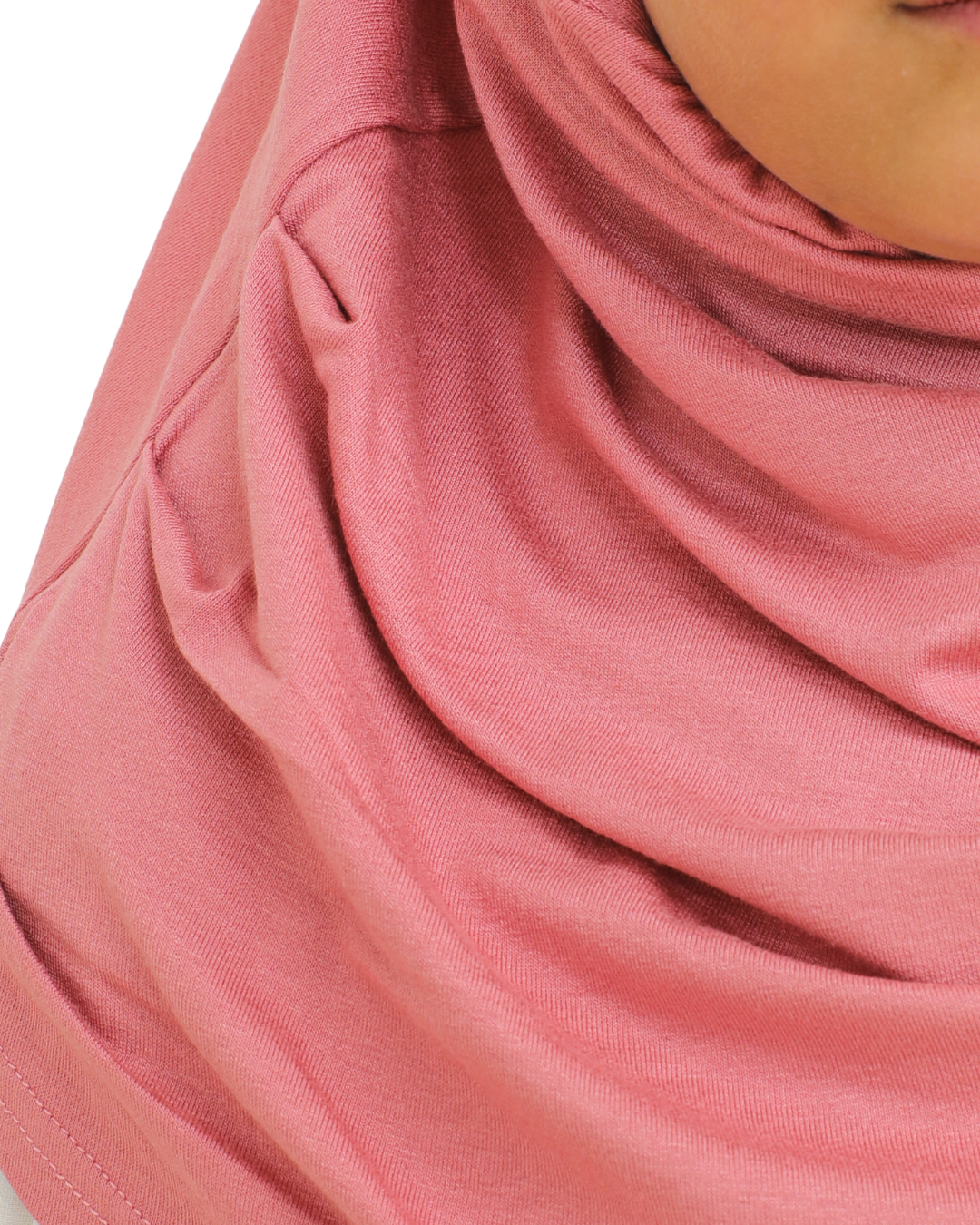 Easy To Wear Hijab For Girls Muslim Scarf for Kids - Pink