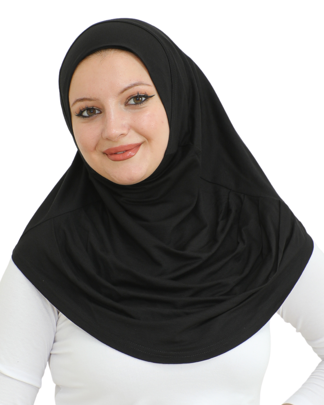 Plain Ready To Wear Hijab for Women - Black