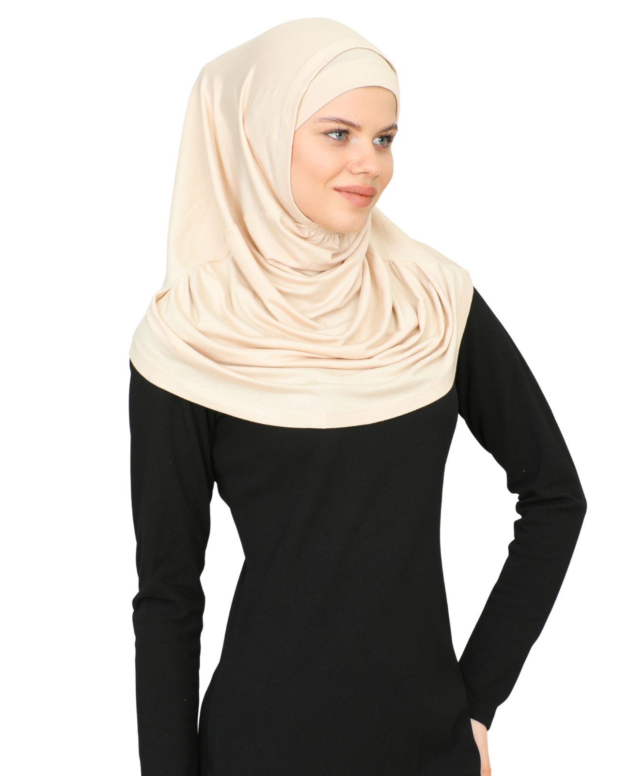 Chic Ready To Wear Hijab For Women - Black