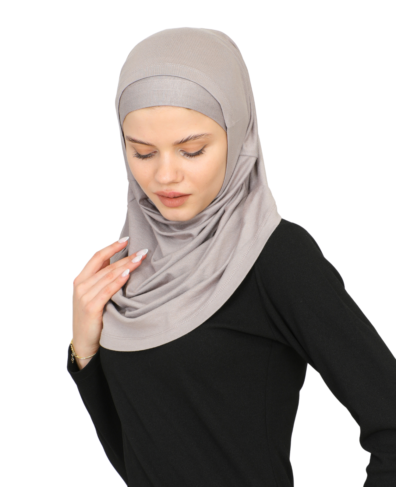 Chic Ready To Wear Hijab For Women - Black