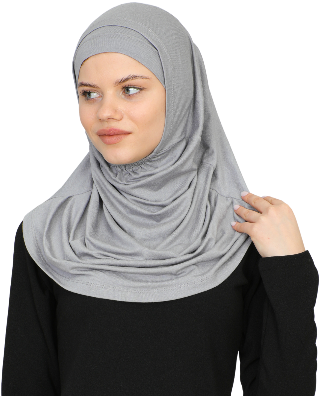 Chic Ready To Wear Hijab For Women - Black