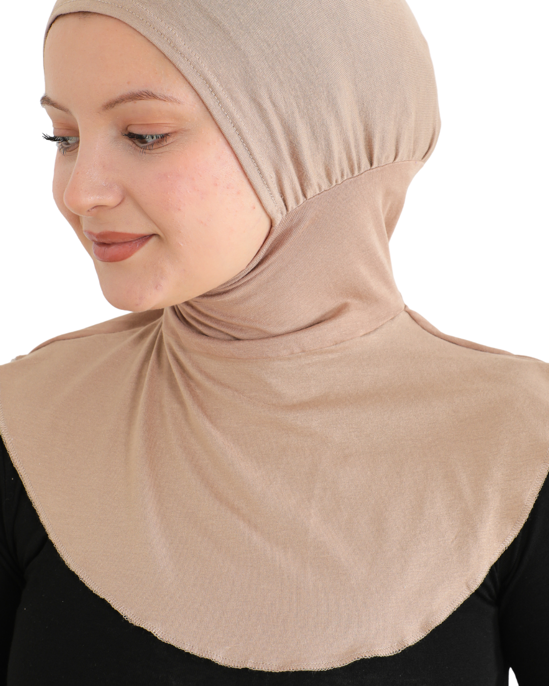 Sport Hijab With Neck Collar - Black
