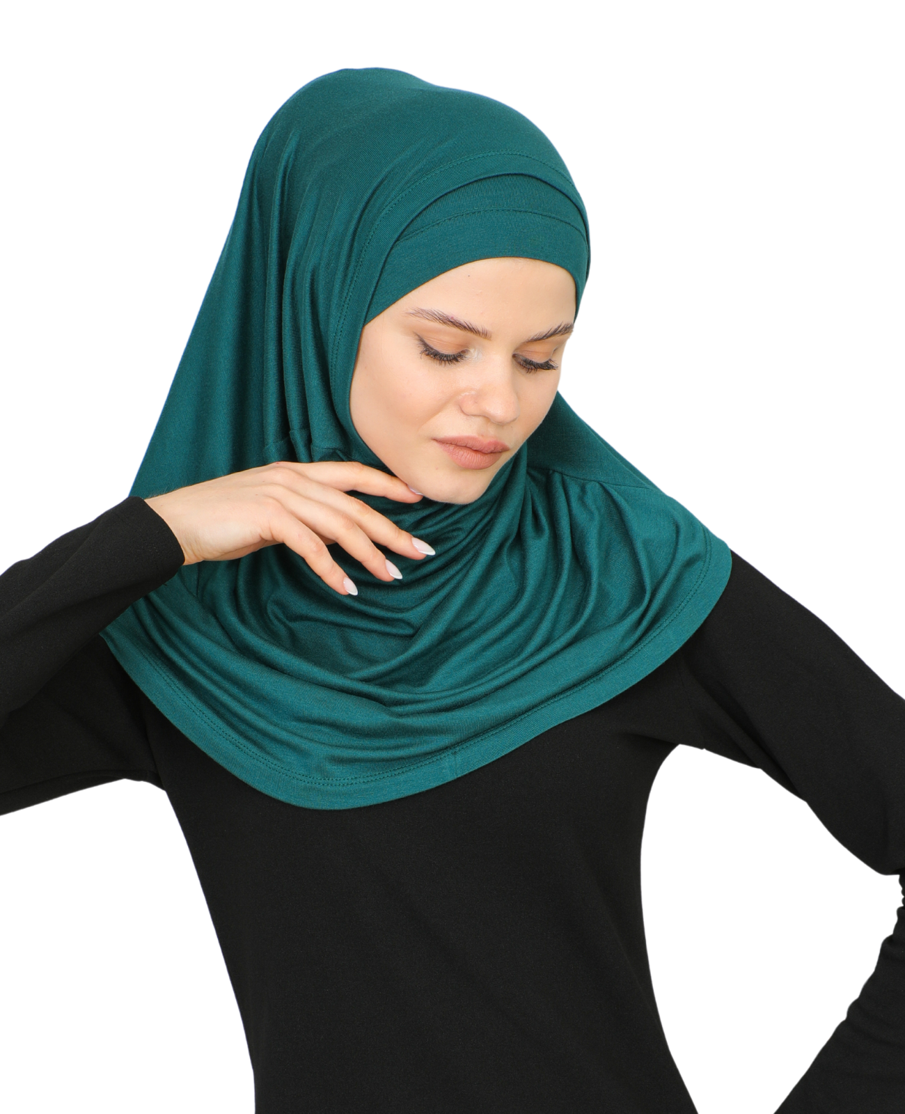 Chic Ready To Wear Hijab For Women - Black