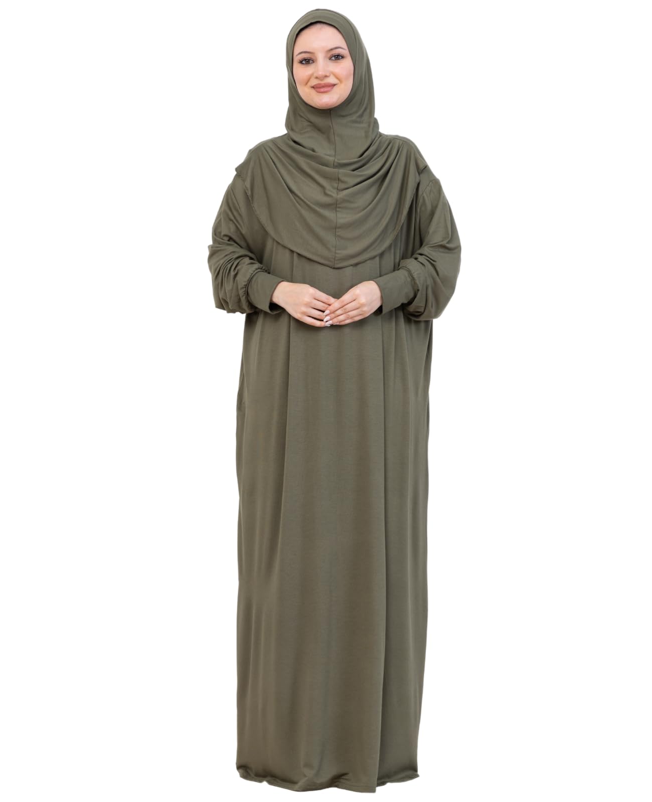 Prien Prayer Dress For Women, Cotton Muslim Abaya, Soft Hijab, Elegant Turkish Islamic Wear For Eid, Ramadan, Umrah, Hajj