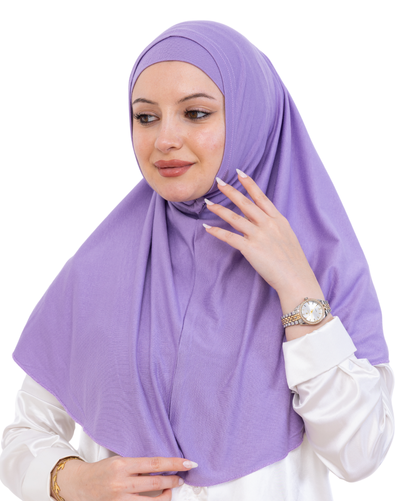 Instant Hijab With Cap Non Pleated - Black