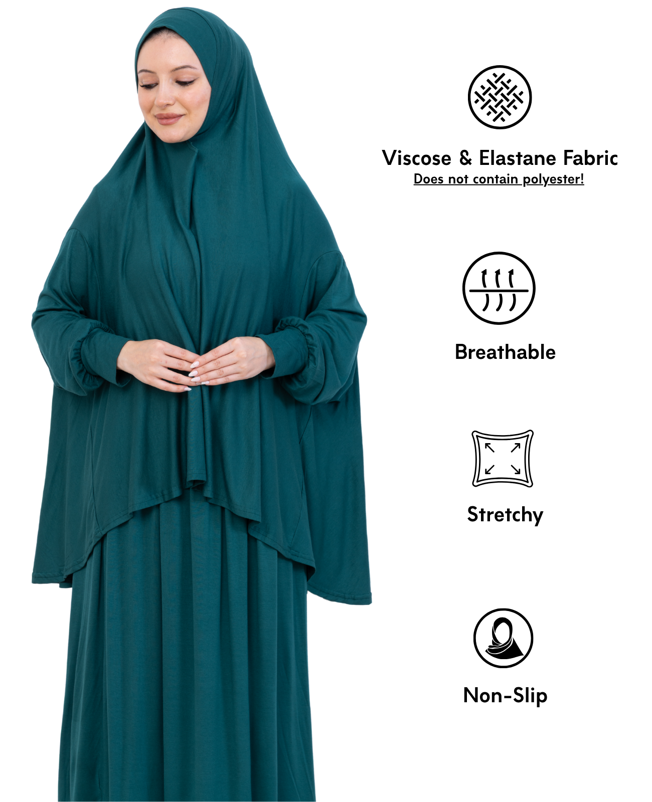 Two Piece Prayer Dress Set Viscose