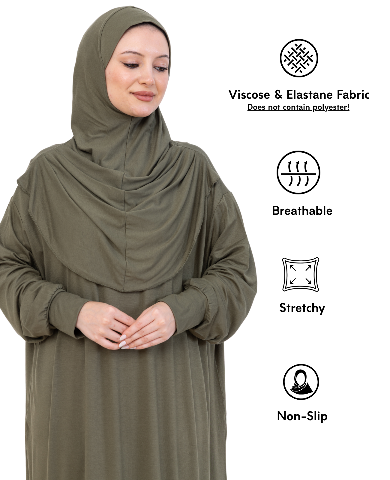 One Piece Prayer Dress Set Viscose