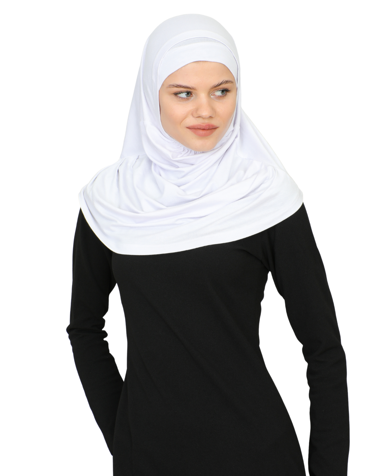 Chic Ready To Wear Hijab For Women - Black