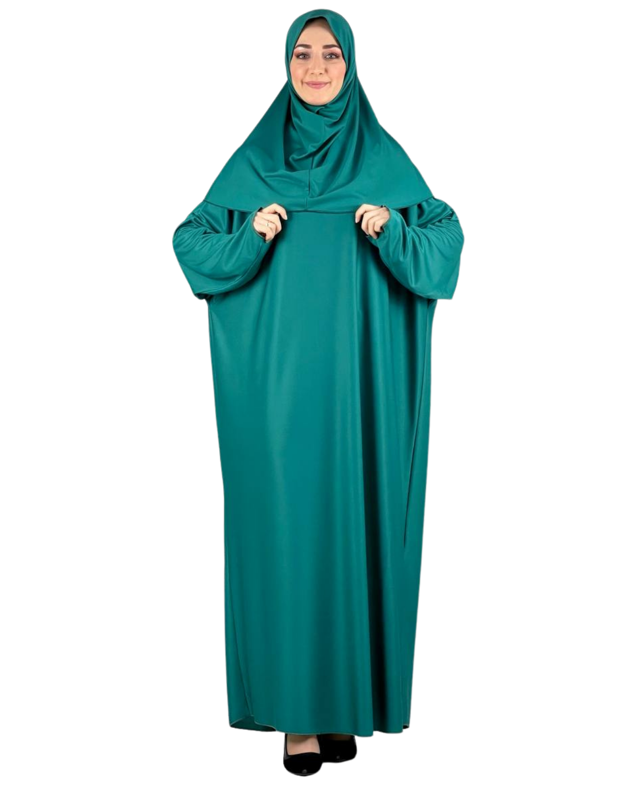 Women Prayers Clothes with Hijab Muslim Outfits Long Robe Abaya Turkish Islamic Dresses Dubai Kaftan with Rosary