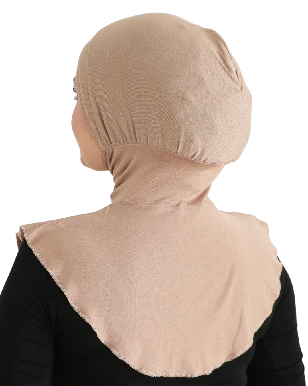 Sport Hijab With Neck Collar - Black