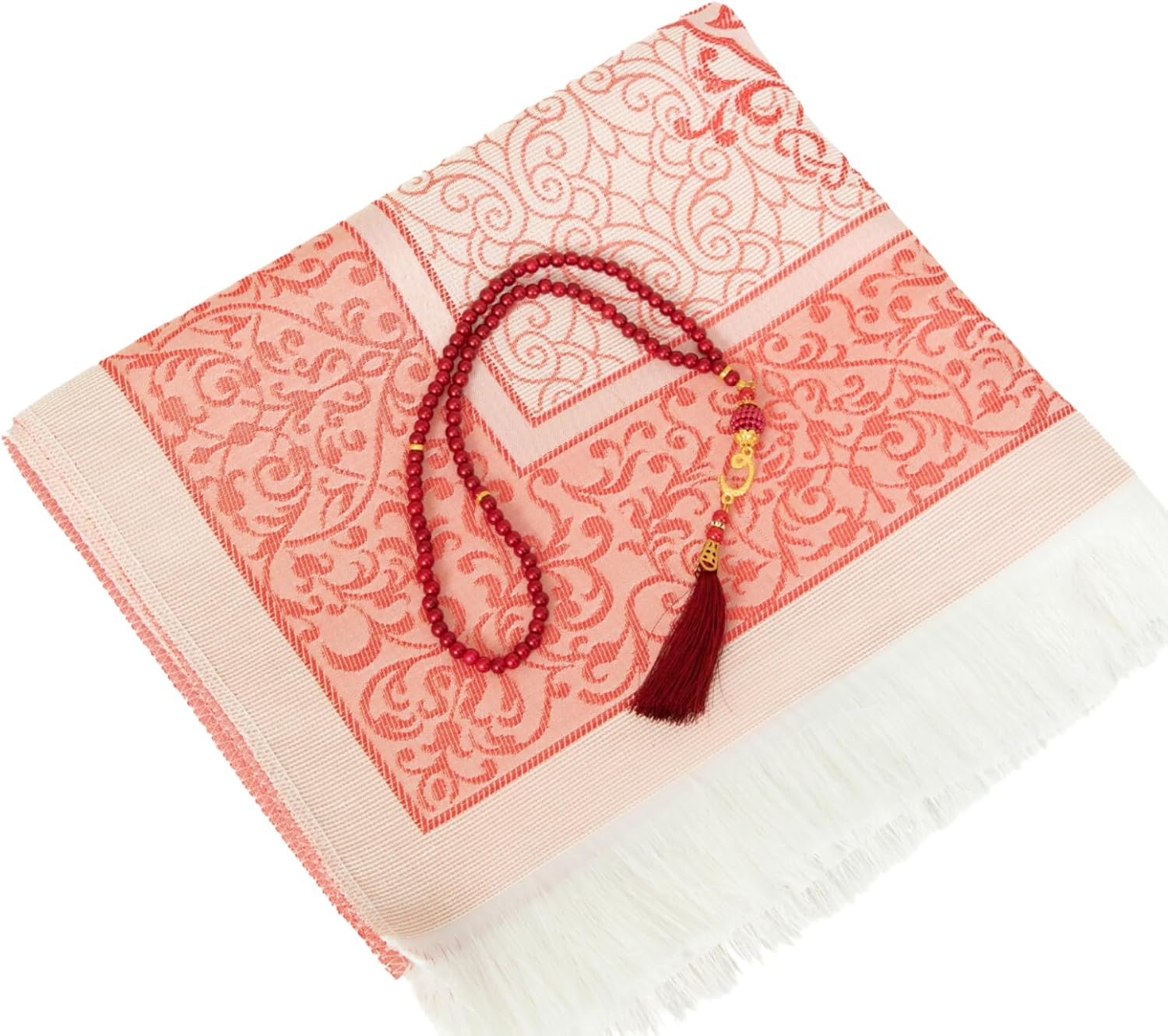 Prayer Rug with Tasbih Bag for Pray, Muslim Gifts Bayram, Mat Salah, Sajadah for Women & Men