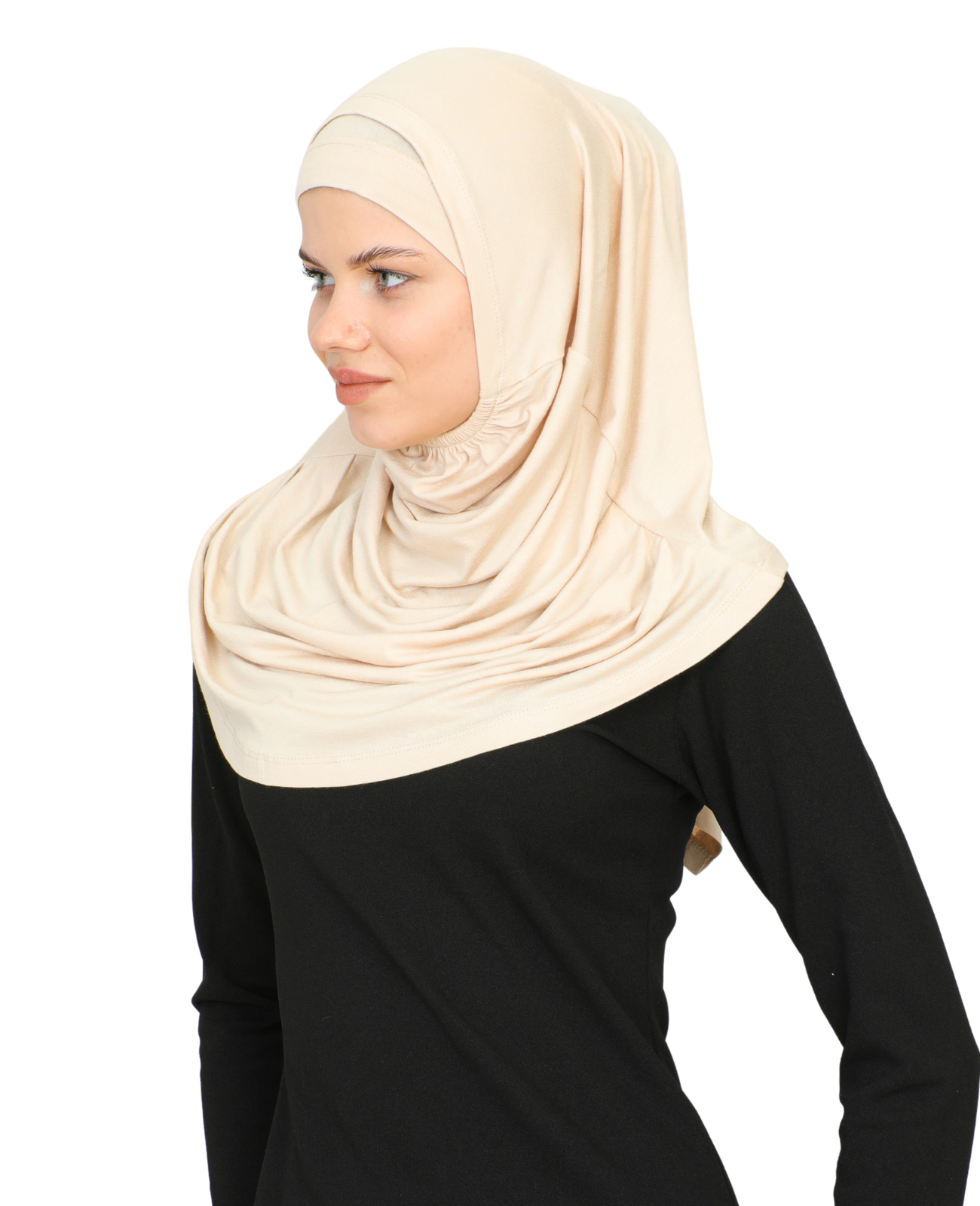 Chic Ready To Wear Hijab For Women - Black