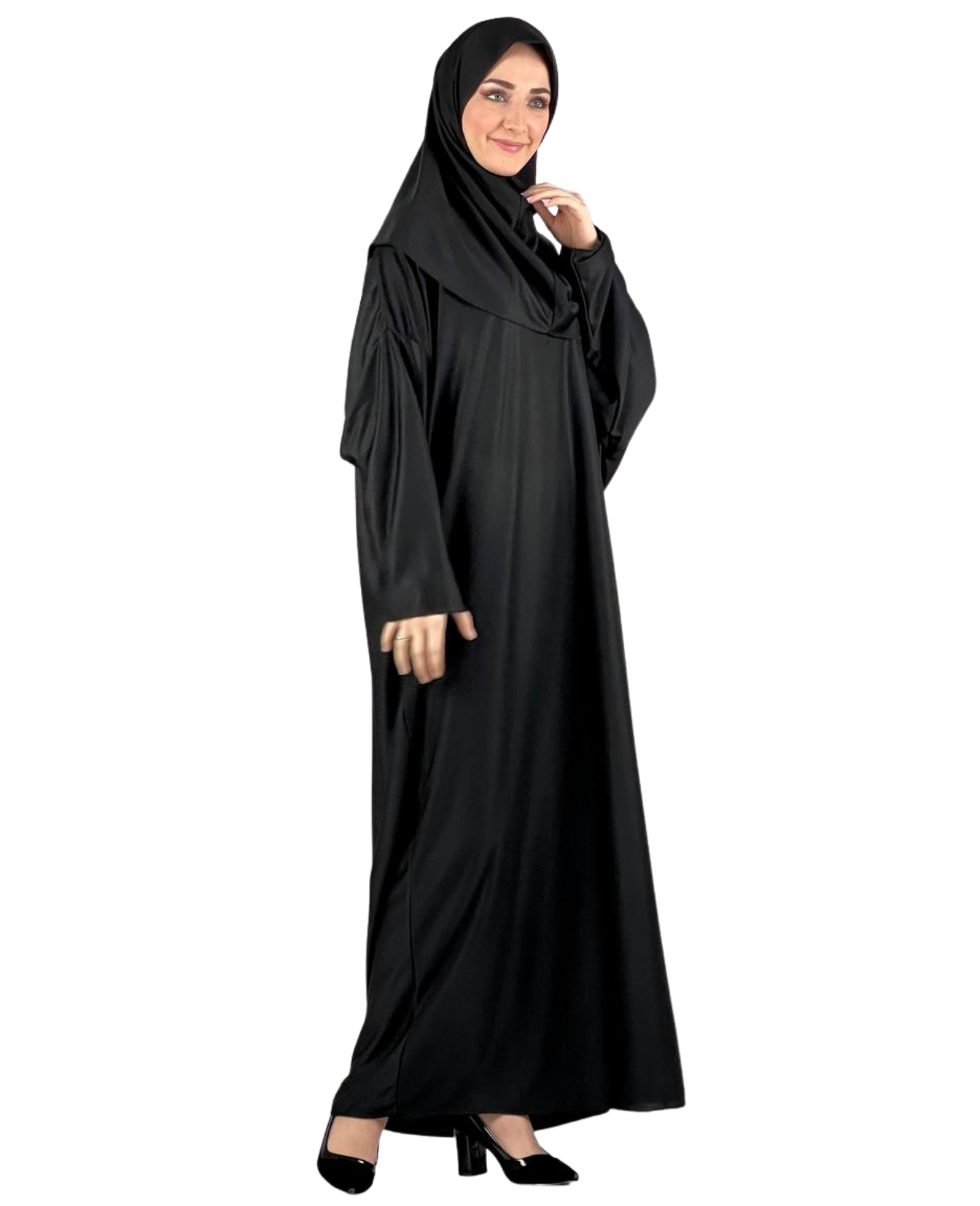 Women Prayers Clothes with Hijab Muslim Outfits Long Robe Abaya Turkish Islamic Dresses Dubai Kaftan with Rosary