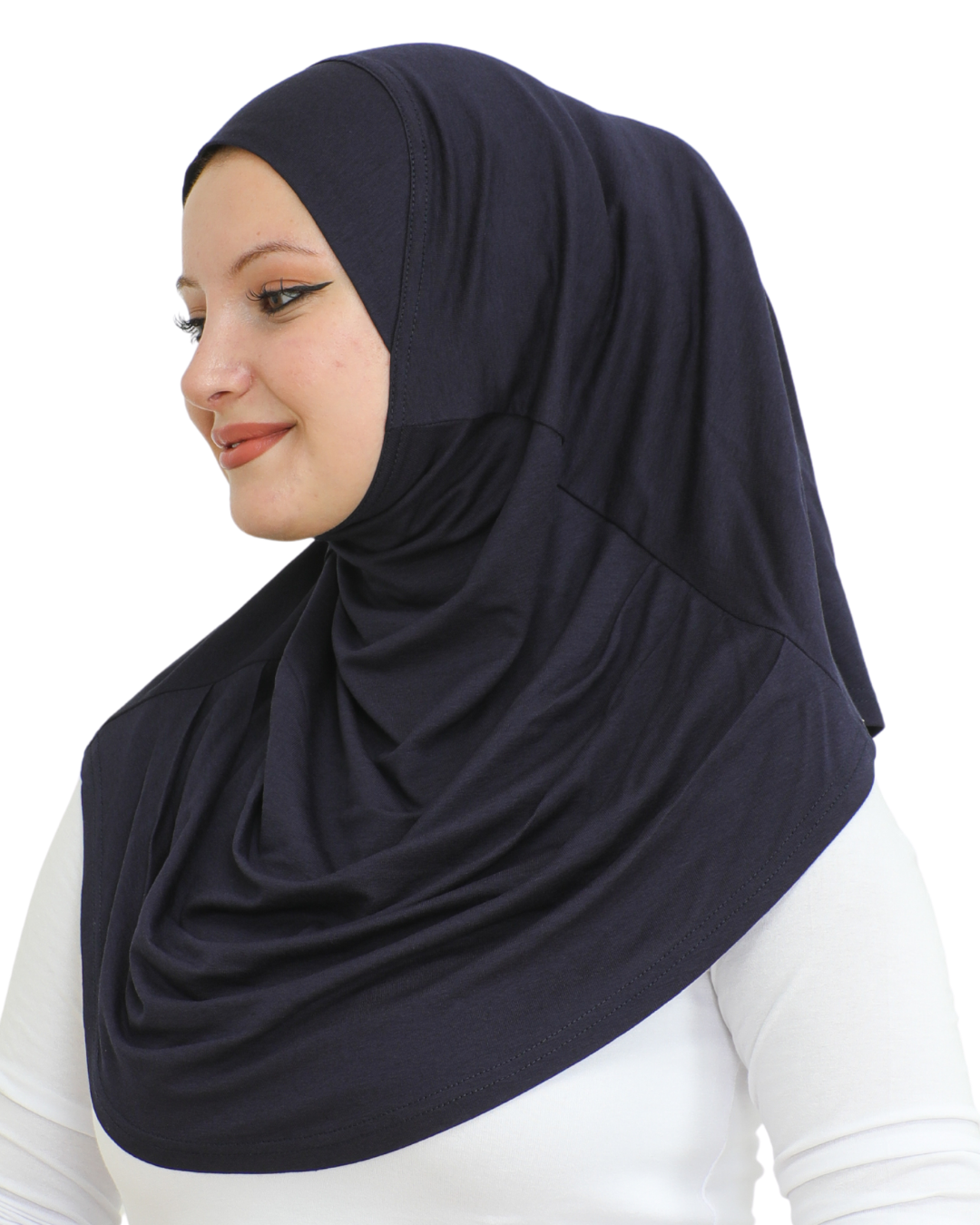 Plain Ready To Wear Hijab for Women - Black