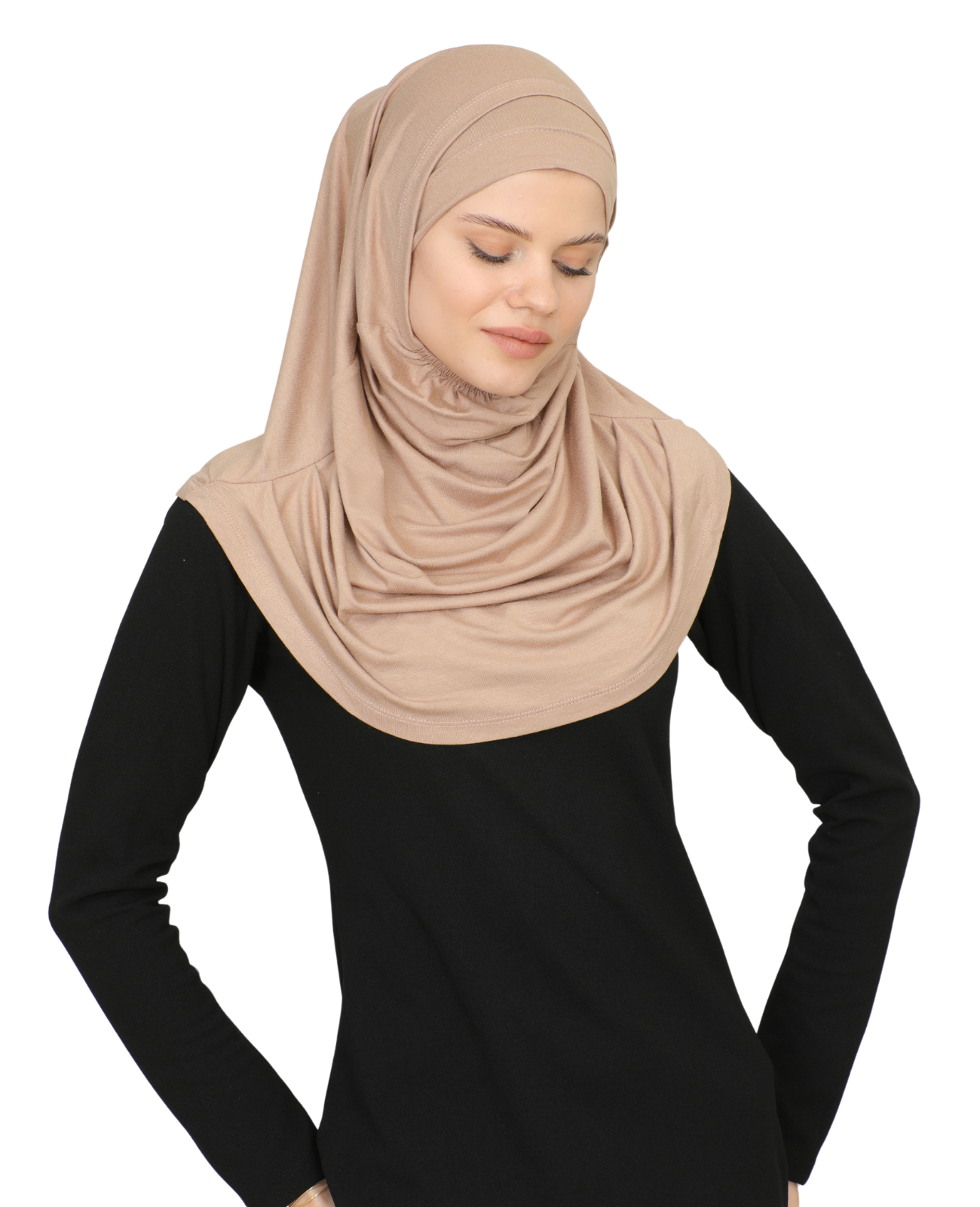 Chic Ready To Wear Hijab For Women - Black