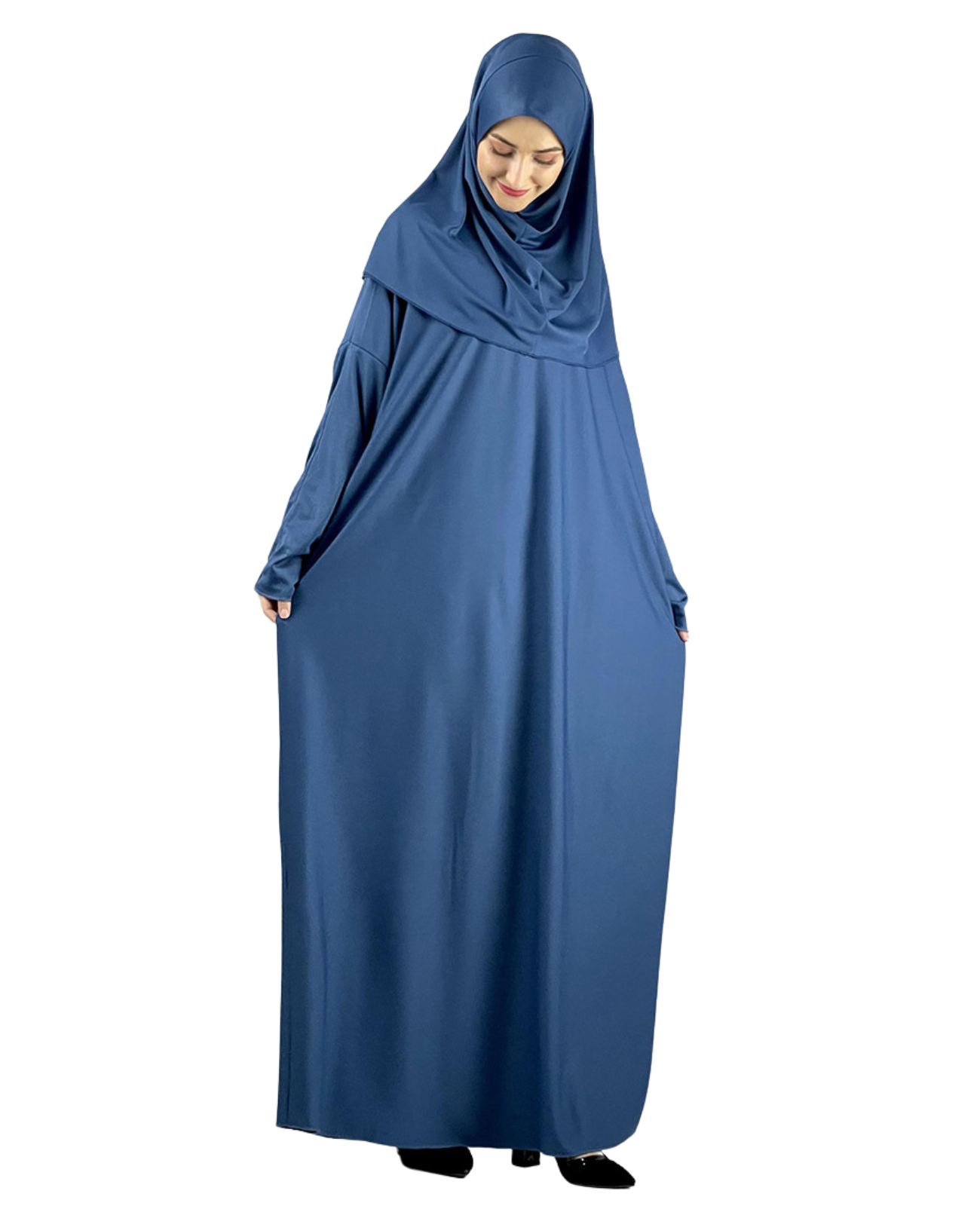 Women Prayers Clothes with Hijab Muslim Outfits Long Robe Abaya Turkish Islamic Dresses Dubai Kaftan with Rosary