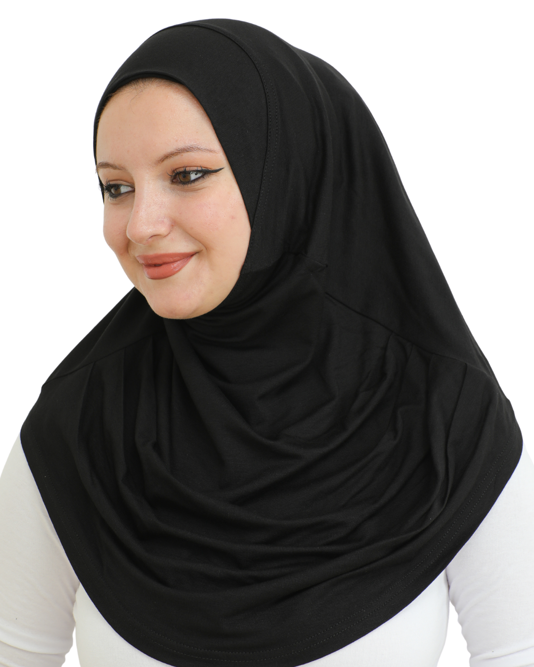 Plain Ready To Wear Hijab for Women - Black