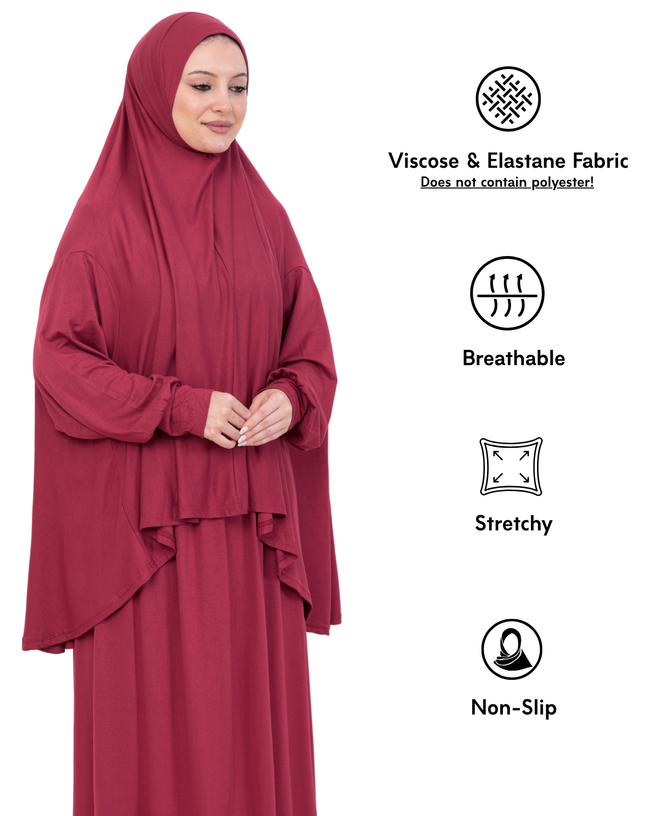 Two Piece Prayer Dress Set Viscose