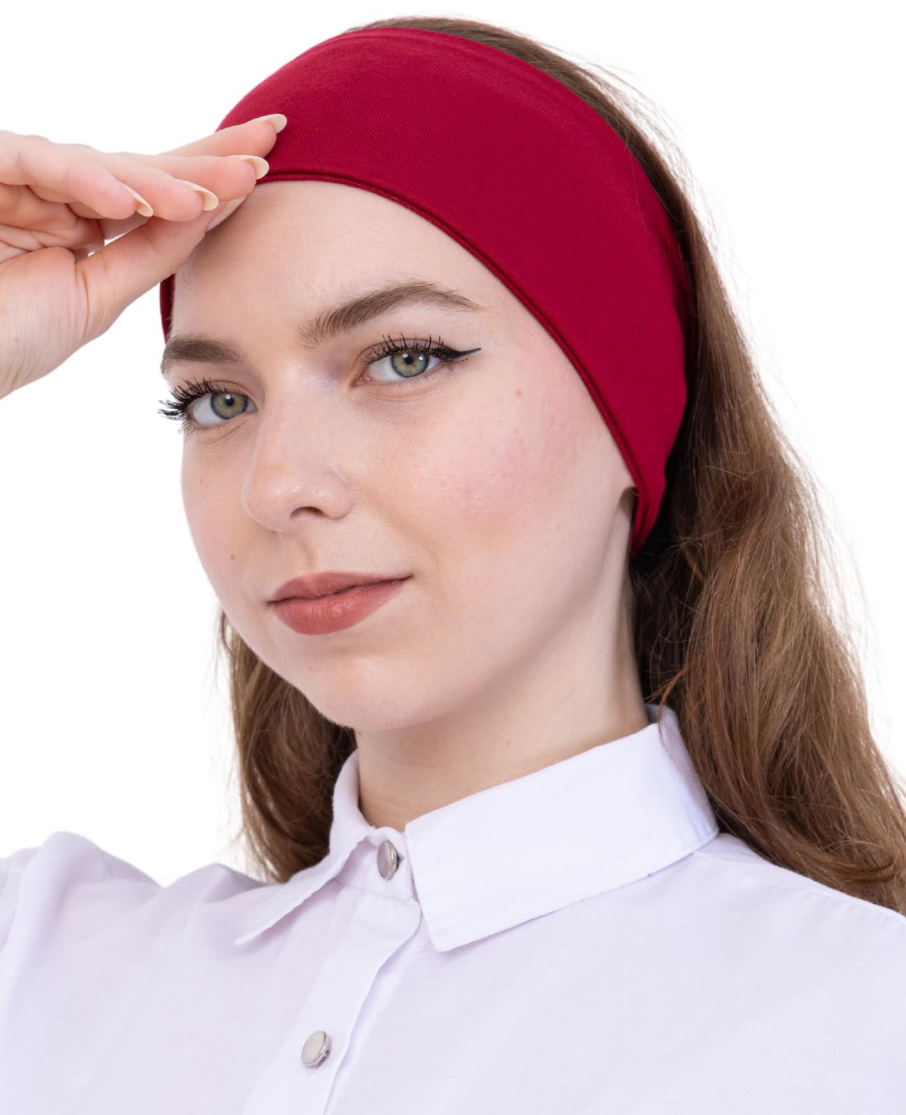 Prien Women Cotton Hijab Cap, Stretchy Head Cover, Pre-Sewn Inner Muslim Scarf Undercap, Non Slip Headband for Daily Wear