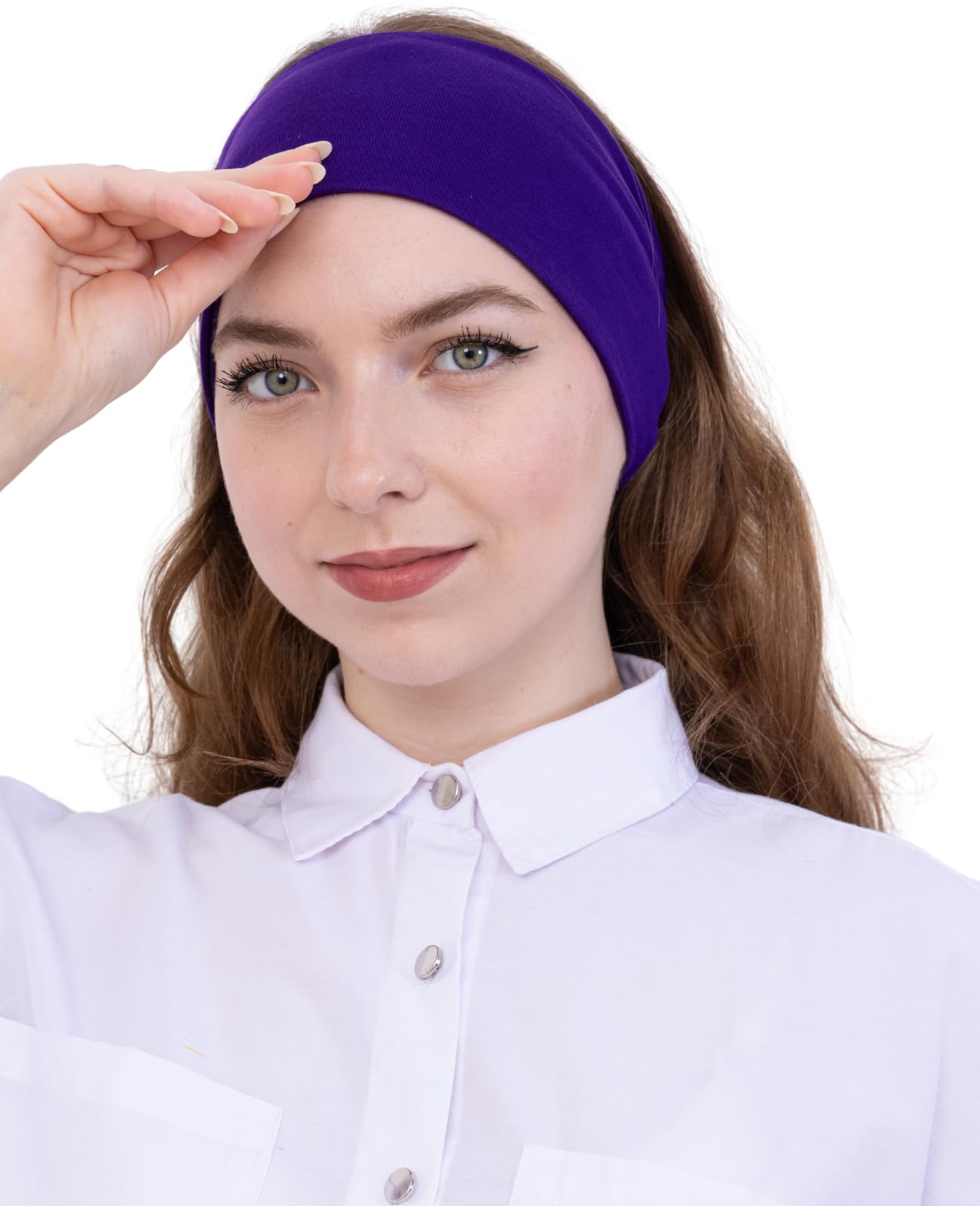 Prien Women Cotton Hijab Cap, Stretchy Head Cover, Pre-Sewn Inner Muslim Scarf Undercap, Non Slip Headband for Daily Wear