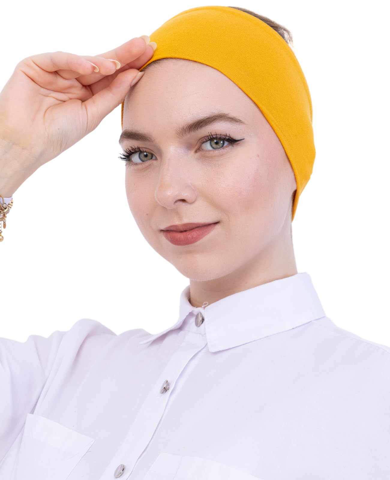 Prien Women Cotton Hijab Cap, Stretchy Head Cover, Pre-Sewn Inner Muslim Scarf Undercap, Non Slip Headband for Daily Wear