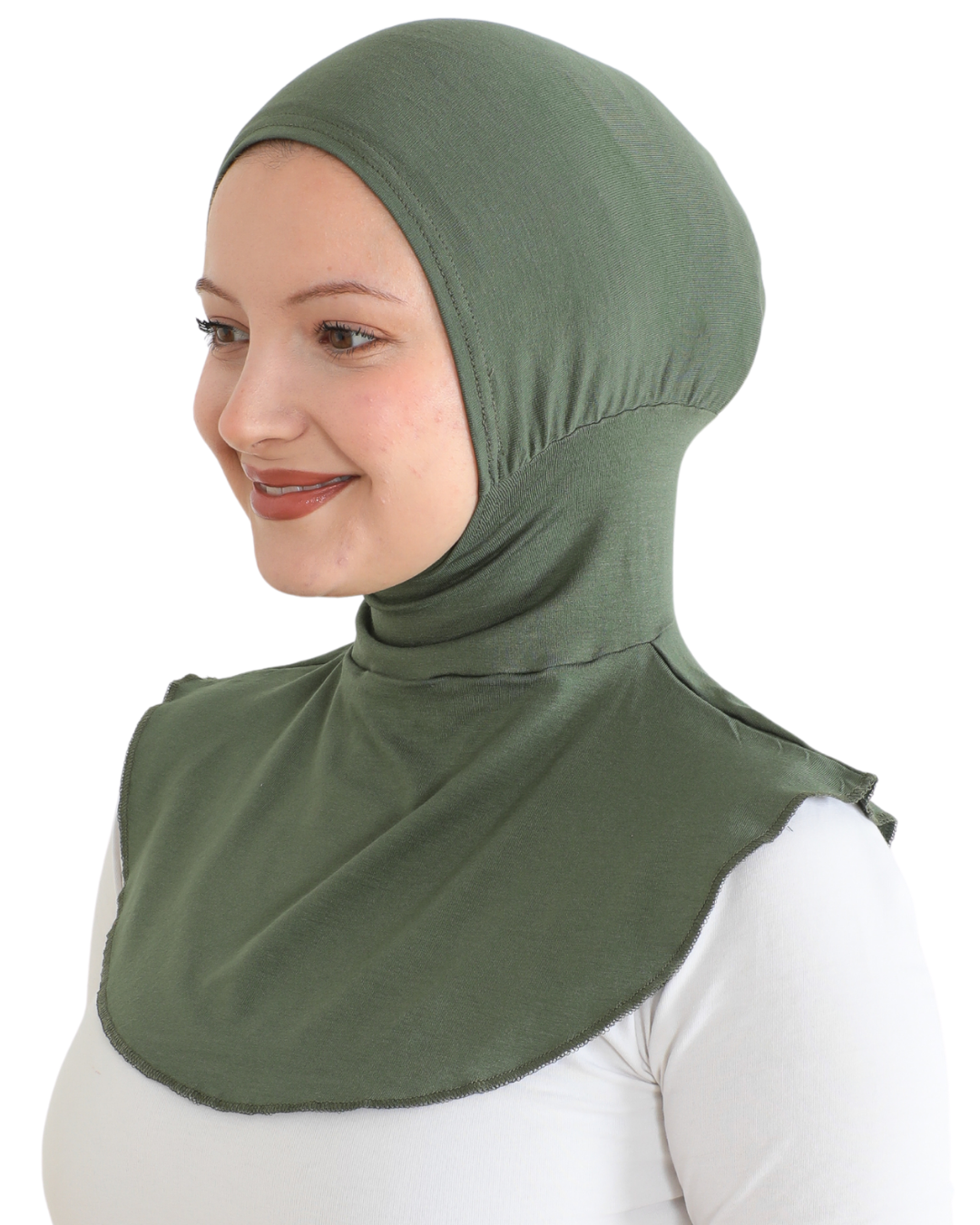 Sport Hijab With Neck Collar - Black