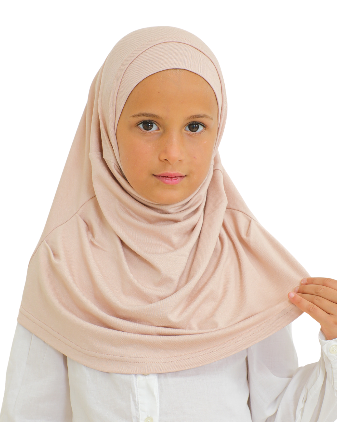 Easy To Wear Hijab For Girls Muslim Scarf for Kids - Pink