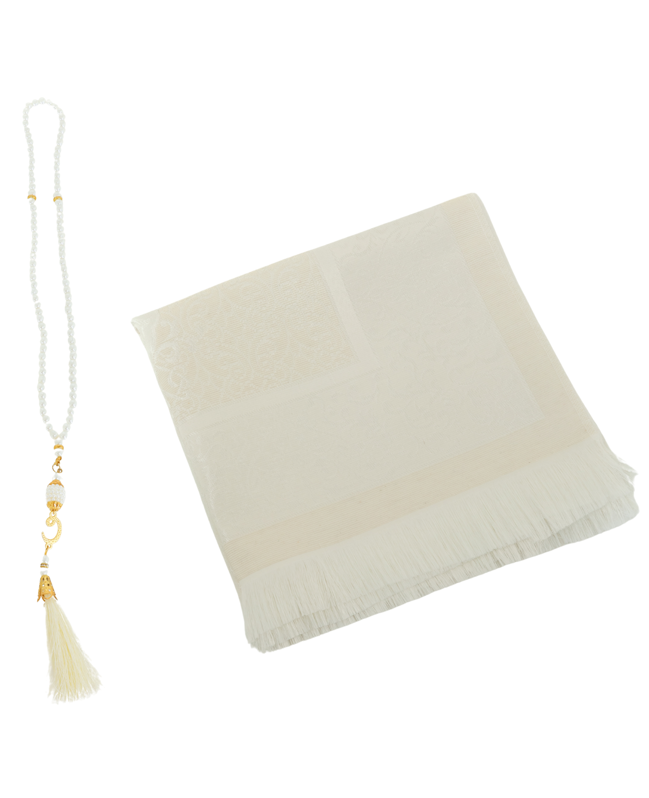 Prayer Rug With Tasbih | Muslim Carpet | Praying Mat With Prayer Beads