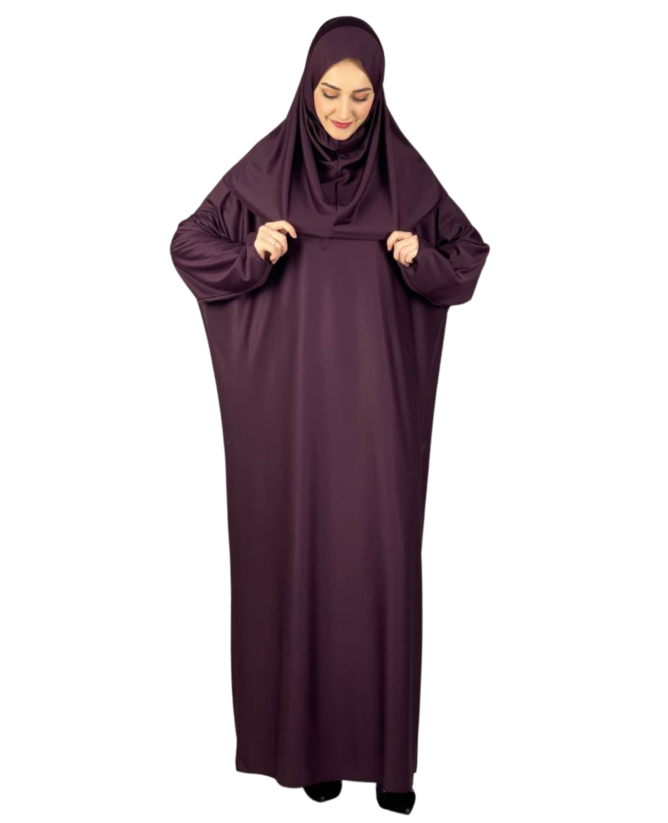 Women Prayers Clothes with Hijab Muslim Outfits Long Robe Abaya Turkish Islamic Dresses Dubai Kaftan with Rosary