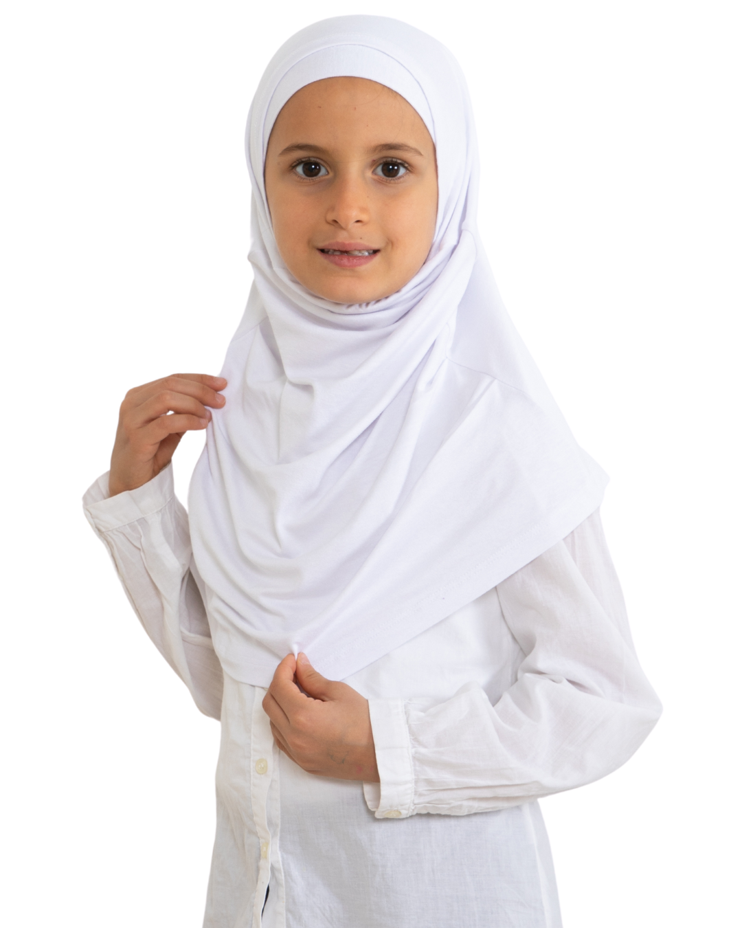 Easy To Wear Hijab For Girls - White