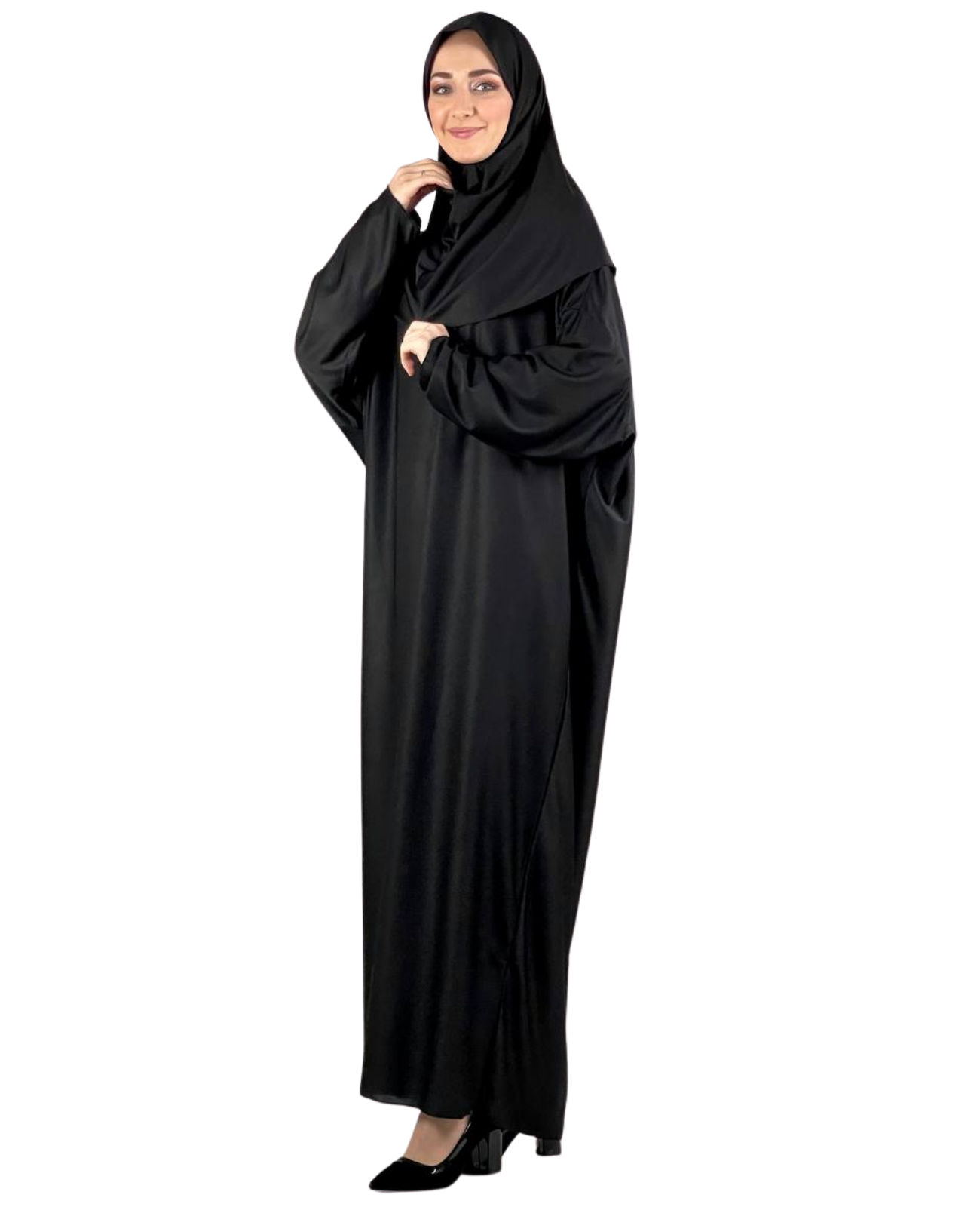 Women Prayers Clothes with Hijab Muslim Outfits Long Robe Abaya Turkish Islamic Dresses Dubai Kaftan with Rosary