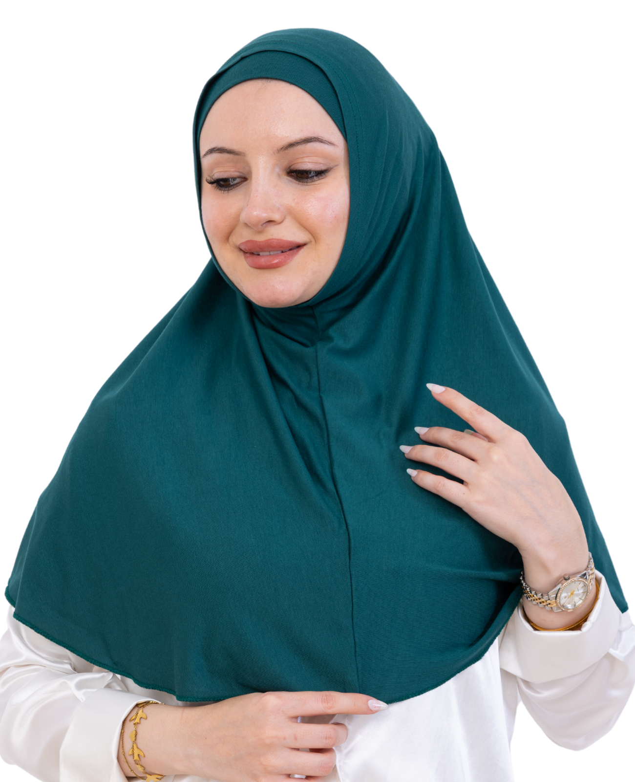Instant Hijab With Cap Non Pleated - Black
