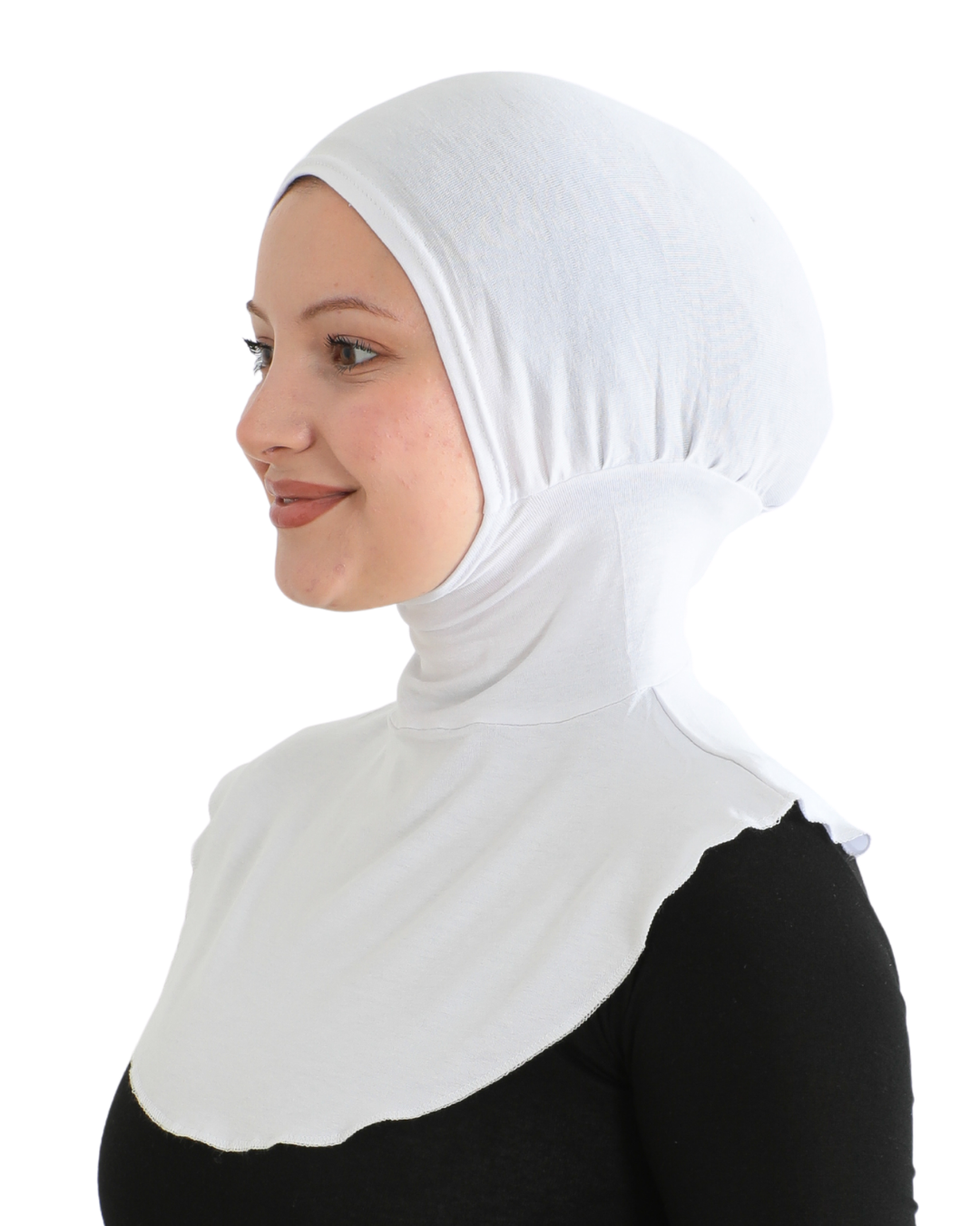 Sport Hijab With Neck Collar - Black