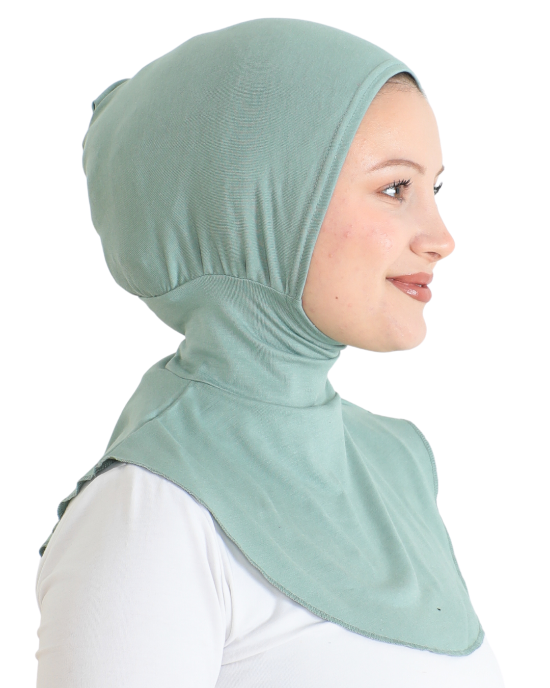 Sport Hijab With Neck Collar - Black