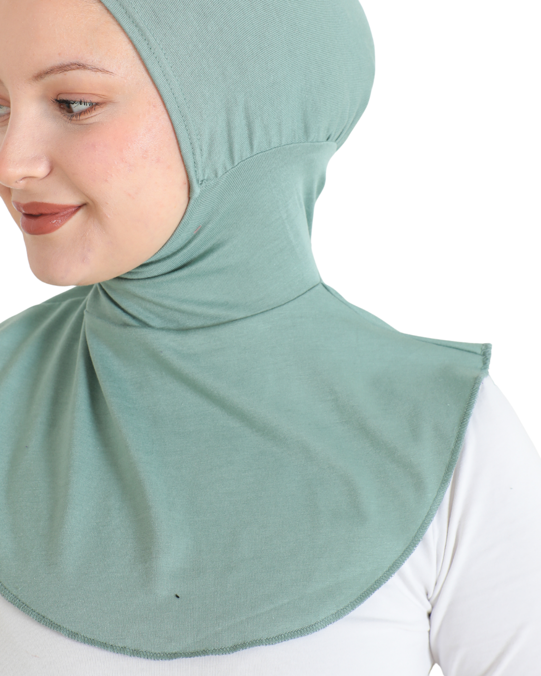 Sport Hijab With Neck Collar - Black
