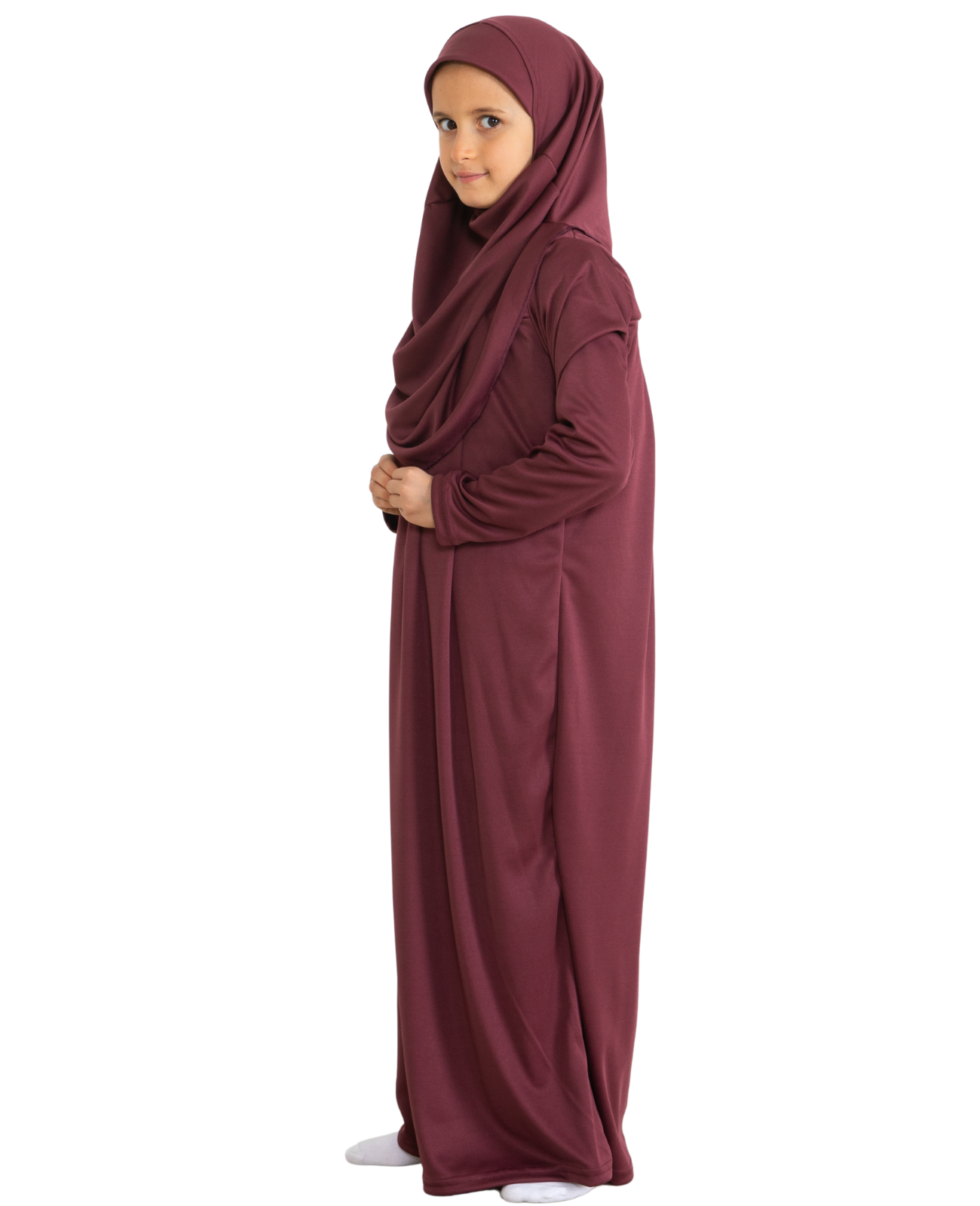Dress For Girls With Hijab - Black