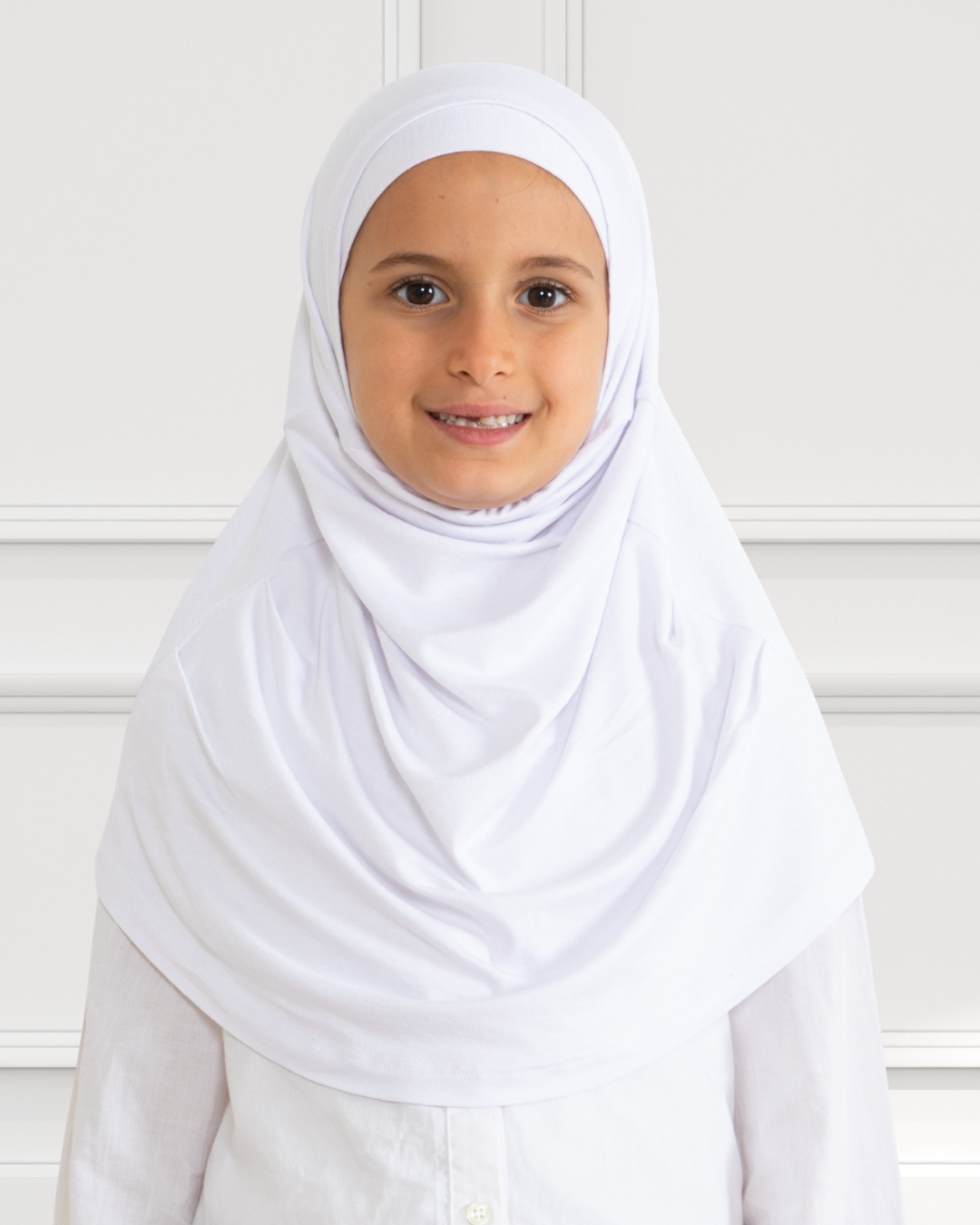 Easy To Wear Hijab For Girls - White